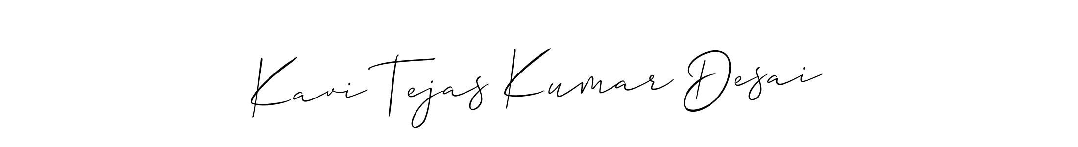 It looks lik you need a new signature style for name Kavi Tejas Kumar Desai. Design unique handwritten (Allison_Script) signature with our free signature maker in just a few clicks. Kavi Tejas Kumar Desai signature style 2 images and pictures png