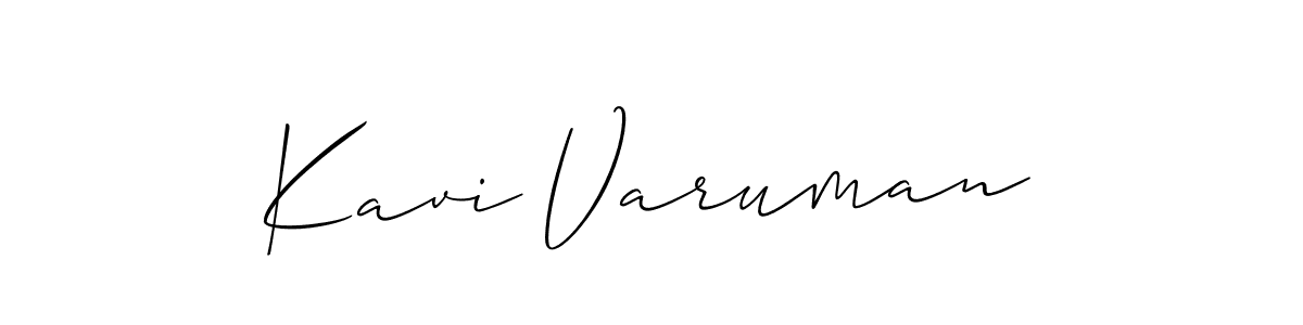 Create a beautiful signature design for name Kavi Varuman. With this signature (Allison_Script) fonts, you can make a handwritten signature for free. Kavi Varuman signature style 2 images and pictures png