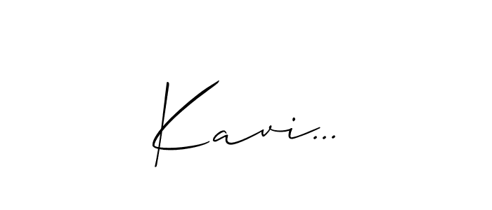 Also You can easily find your signature by using the search form. We will create Kavi... name handwritten signature images for you free of cost using Allison_Script sign style. Kavi... signature style 2 images and pictures png