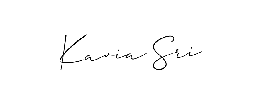 Create a beautiful signature design for name Kavia Sri. With this signature (Allison_Script) fonts, you can make a handwritten signature for free. Kavia Sri signature style 2 images and pictures png