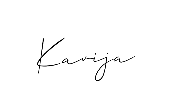 if you are searching for the best signature style for your name Kavija. so please give up your signature search. here we have designed multiple signature styles  using Allison_Script. Kavija signature style 2 images and pictures png