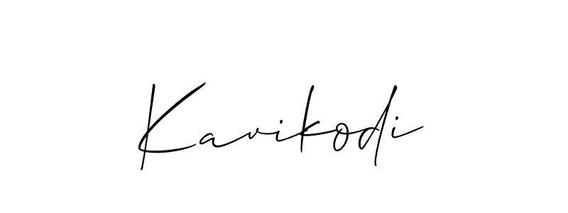 How to Draw Kavikodi signature style? Allison_Script is a latest design signature styles for name Kavikodi. Kavikodi signature style 2 images and pictures png