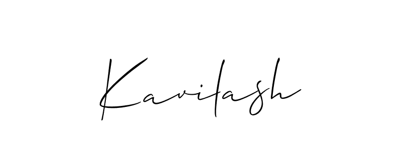 Create a beautiful signature design for name Kavilash. With this signature (Allison_Script) fonts, you can make a handwritten signature for free. Kavilash signature style 2 images and pictures png