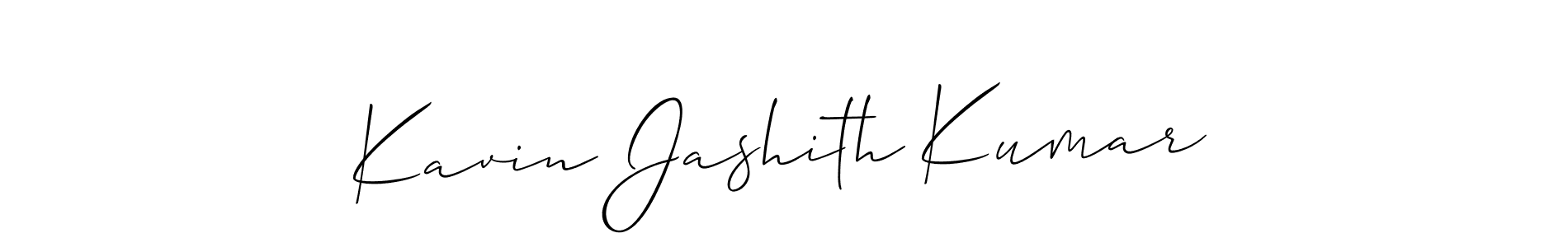 Similarly Allison_Script is the best handwritten signature design. Signature creator online .You can use it as an online autograph creator for name Kavin Jashith Kumar. Kavin Jashith Kumar signature style 2 images and pictures png