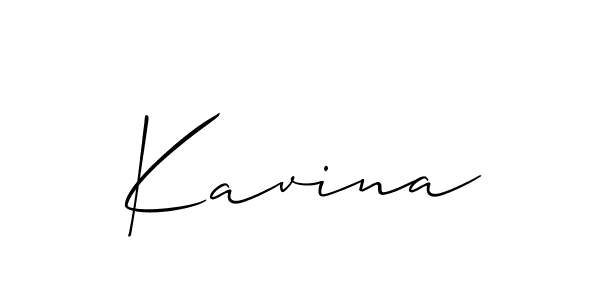 The best way (Allison_Script) to make a short signature is to pick only two or three words in your name. The name Kavina include a total of six letters. For converting this name. Kavina signature style 2 images and pictures png