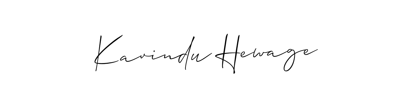 Create a beautiful signature design for name Kavindu Hewage. With this signature (Allison_Script) fonts, you can make a handwritten signature for free. Kavindu Hewage signature style 2 images and pictures png