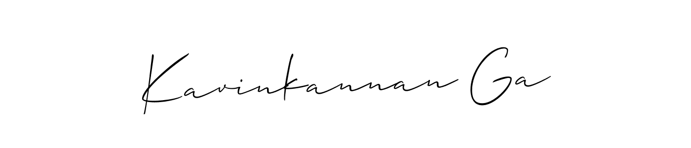 It looks lik you need a new signature style for name Kavinkannan Ga. Design unique handwritten (Allison_Script) signature with our free signature maker in just a few clicks. Kavinkannan Ga signature style 2 images and pictures png
