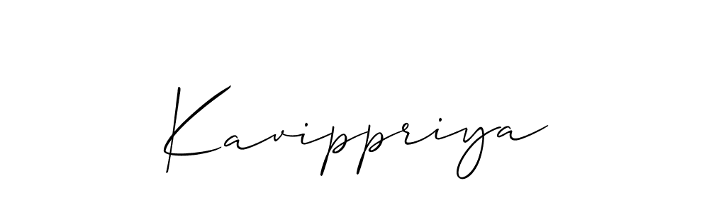 You should practise on your own different ways (Allison_Script) to write your name (Kavippriya) in signature. don't let someone else do it for you. Kavippriya signature style 2 images and pictures png