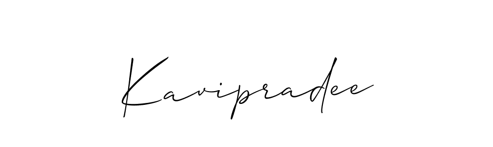 You should practise on your own different ways (Allison_Script) to write your name (Kavipradee) in signature. don't let someone else do it for you. Kavipradee signature style 2 images and pictures png