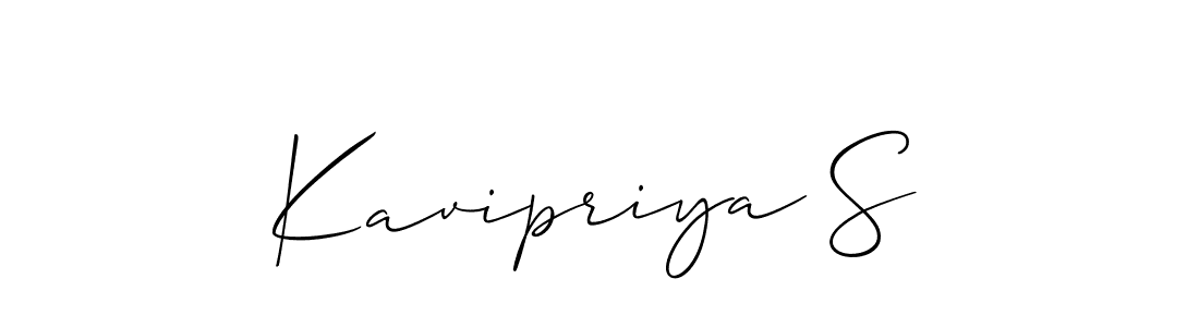 Also we have Kavipriya S name is the best signature style. Create professional handwritten signature collection using Allison_Script autograph style. Kavipriya S signature style 2 images and pictures png