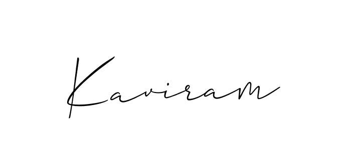 Also we have Kaviram name is the best signature style. Create professional handwritten signature collection using Allison_Script autograph style. Kaviram signature style 2 images and pictures png