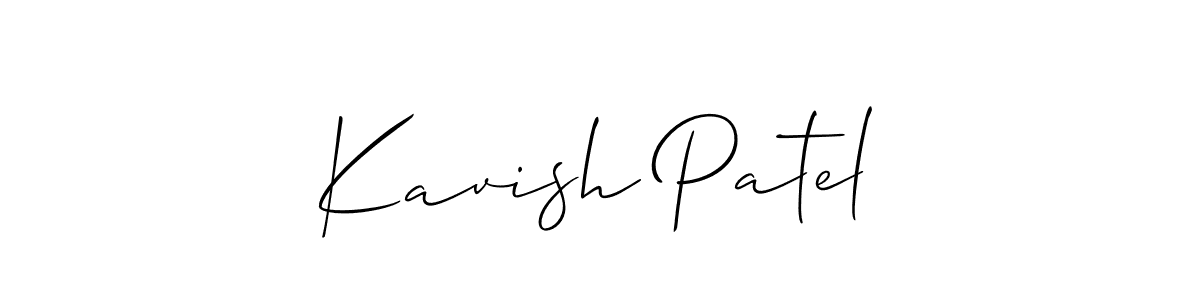 Best and Professional Signature Style for Kavish Patel. Allison_Script Best Signature Style Collection. Kavish Patel signature style 2 images and pictures png