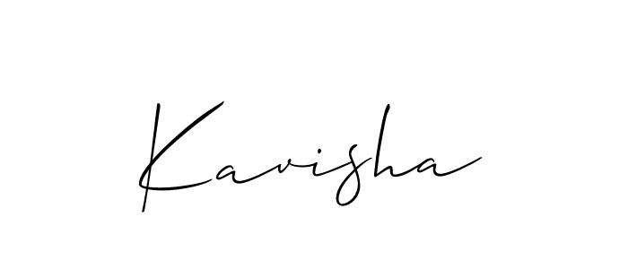 Design your own signature with our free online signature maker. With this signature software, you can create a handwritten (Allison_Script) signature for name Kavisha. Kavisha signature style 2 images and pictures png