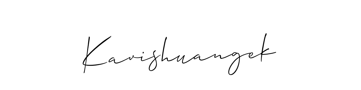 Also You can easily find your signature by using the search form. We will create Kavishuangek name handwritten signature images for you free of cost using Allison_Script sign style. Kavishuangek signature style 2 images and pictures png