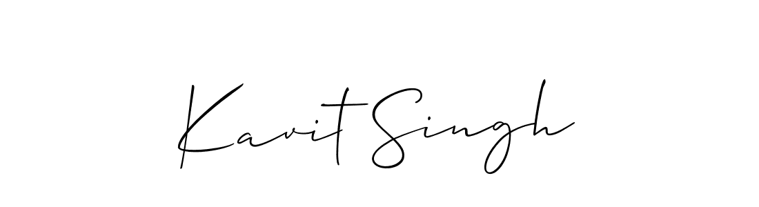 Also You can easily find your signature by using the search form. We will create Kavit Singh name handwritten signature images for you free of cost using Allison_Script sign style. Kavit Singh signature style 2 images and pictures png