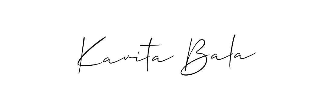 Make a beautiful signature design for name Kavita Bala. Use this online signature maker to create a handwritten signature for free. Kavita Bala signature style 2 images and pictures png