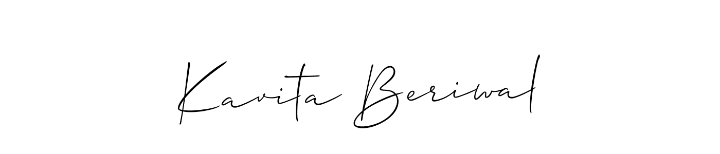 Similarly Allison_Script is the best handwritten signature design. Signature creator online .You can use it as an online autograph creator for name Kavita Beriwal. Kavita Beriwal signature style 2 images and pictures png
