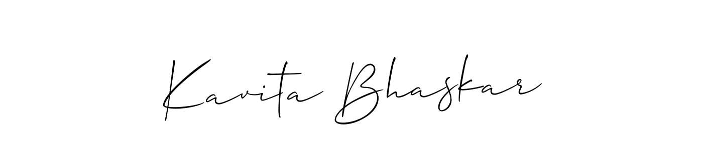 Kavita Bhaskar stylish signature style. Best Handwritten Sign (Allison_Script) for my name. Handwritten Signature Collection Ideas for my name Kavita Bhaskar. Kavita Bhaskar signature style 2 images and pictures png