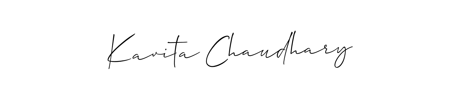 Similarly Allison_Script is the best handwritten signature design. Signature creator online .You can use it as an online autograph creator for name Kavita Chaudhary. Kavita Chaudhary signature style 2 images and pictures png