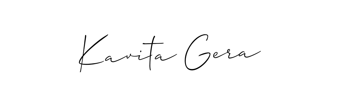 Best and Professional Signature Style for Kavita Gera. Allison_Script Best Signature Style Collection. Kavita Gera signature style 2 images and pictures png