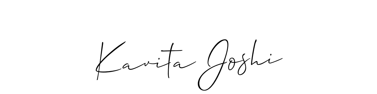Kavita Joshi stylish signature style. Best Handwritten Sign (Allison_Script) for my name. Handwritten Signature Collection Ideas for my name Kavita Joshi. Kavita Joshi signature style 2 images and pictures png