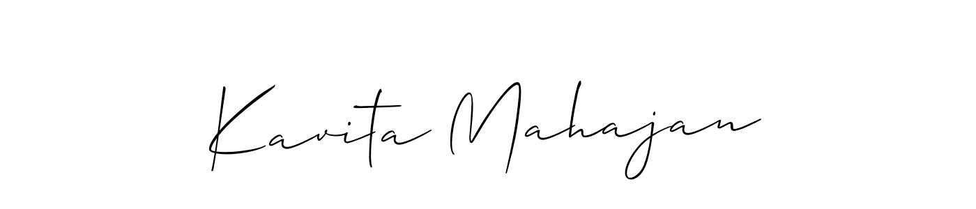 Kavita Mahajan stylish signature style. Best Handwritten Sign (Allison_Script) for my name. Handwritten Signature Collection Ideas for my name Kavita Mahajan. Kavita Mahajan signature style 2 images and pictures png