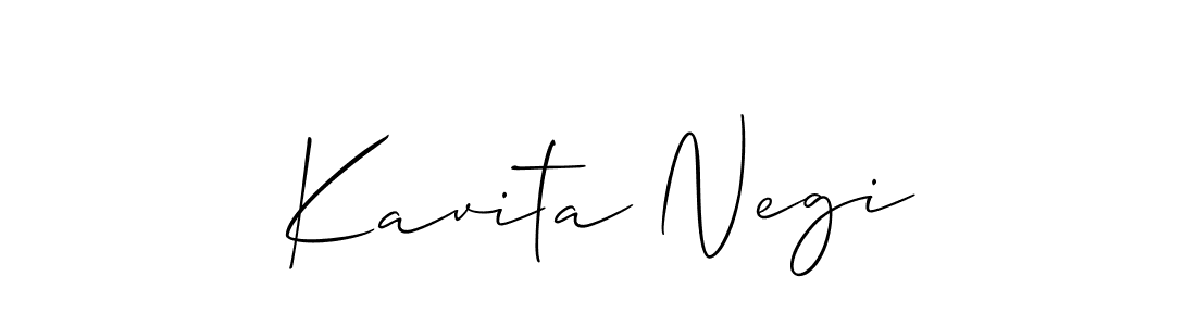 Also You can easily find your signature by using the search form. We will create Kavita Negi name handwritten signature images for you free of cost using Allison_Script sign style. Kavita Negi signature style 2 images and pictures png