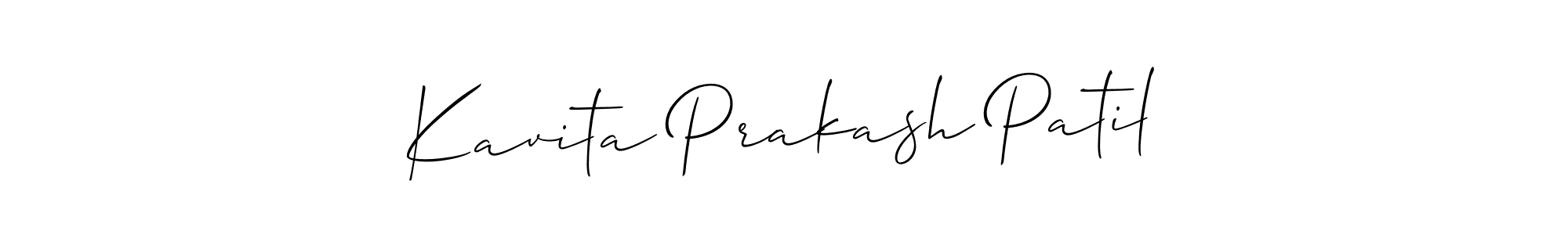 Also You can easily find your signature by using the search form. We will create Kavita Prakash Patil name handwritten signature images for you free of cost using Allison_Script sign style. Kavita Prakash Patil signature style 2 images and pictures png