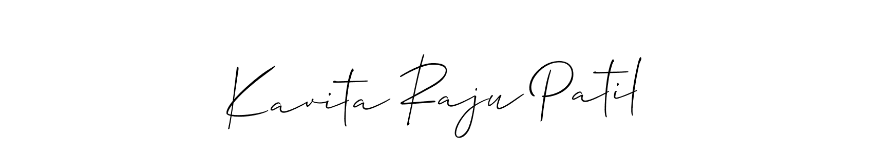 How to make Kavita Raju Patil signature? Allison_Script is a professional autograph style. Create handwritten signature for Kavita Raju Patil name. Kavita Raju Patil signature style 2 images and pictures png