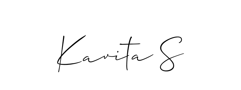 Make a beautiful signature design for name Kavita S. Use this online signature maker to create a handwritten signature for free. Kavita S signature style 2 images and pictures png