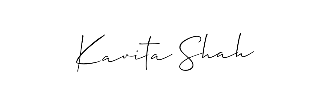 How to Draw Kavita Shah signature style? Allison_Script is a latest design signature styles for name Kavita Shah. Kavita Shah signature style 2 images and pictures png