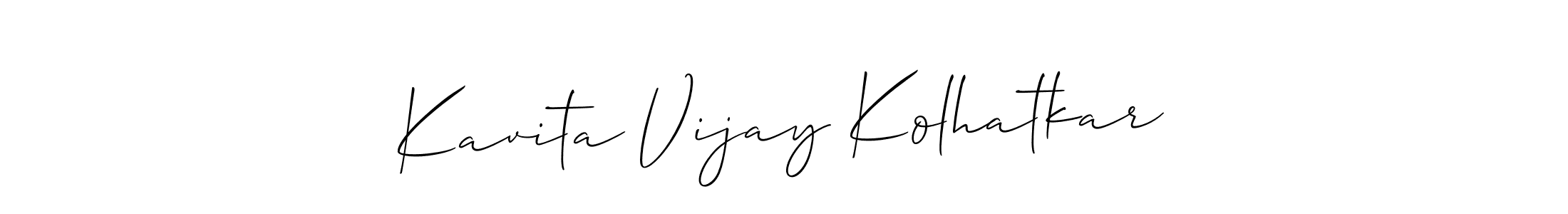 Kavita Vijay Kolhatkar stylish signature style. Best Handwritten Sign (Allison_Script) for my name. Handwritten Signature Collection Ideas for my name Kavita Vijay Kolhatkar. Kavita Vijay Kolhatkar signature style 2 images and pictures png