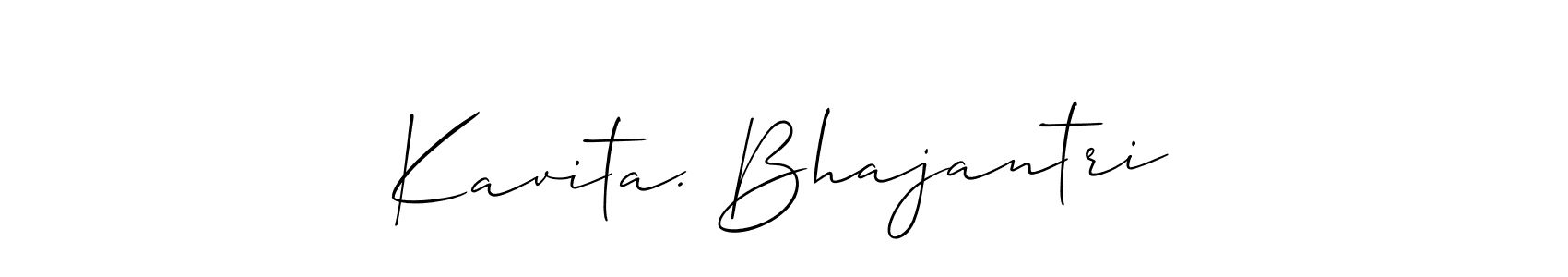 Make a beautiful signature design for name Kavita. Bhajantri. With this signature (Allison_Script) style, you can create a handwritten signature for free. Kavita. Bhajantri signature style 2 images and pictures png