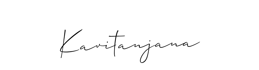 Create a beautiful signature design for name Kavitanjana. With this signature (Allison_Script) fonts, you can make a handwritten signature for free. Kavitanjana signature style 2 images and pictures png