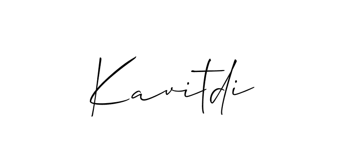 Make a beautiful signature design for name Kavitdi. With this signature (Allison_Script) style, you can create a handwritten signature for free. Kavitdi signature style 2 images and pictures png