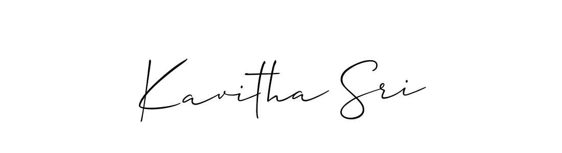 How to make Kavitha Sri signature? Allison_Script is a professional autograph style. Create handwritten signature for Kavitha Sri name. Kavitha Sri signature style 2 images and pictures png
