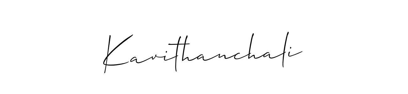 Also You can easily find your signature by using the search form. We will create Kavithanchali name handwritten signature images for you free of cost using Allison_Script sign style. Kavithanchali signature style 2 images and pictures png