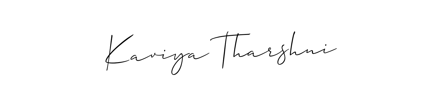 Once you've used our free online signature maker to create your best signature Allison_Script style, it's time to enjoy all of the benefits that Kaviya Tharshni name signing documents. Kaviya Tharshni signature style 2 images and pictures png