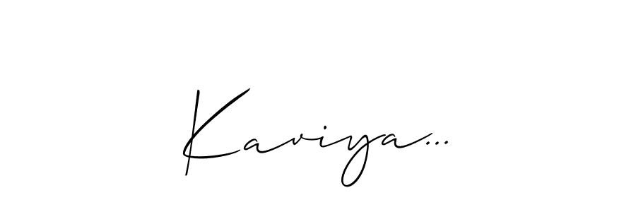 Kaviya... stylish signature style. Best Handwritten Sign (Allison_Script) for my name. Handwritten Signature Collection Ideas for my name Kaviya.... Kaviya... signature style 2 images and pictures png