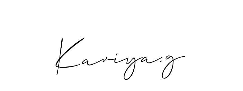Make a beautiful signature design for name Kaviya.g. Use this online signature maker to create a handwritten signature for free. Kaviya.g signature style 2 images and pictures png