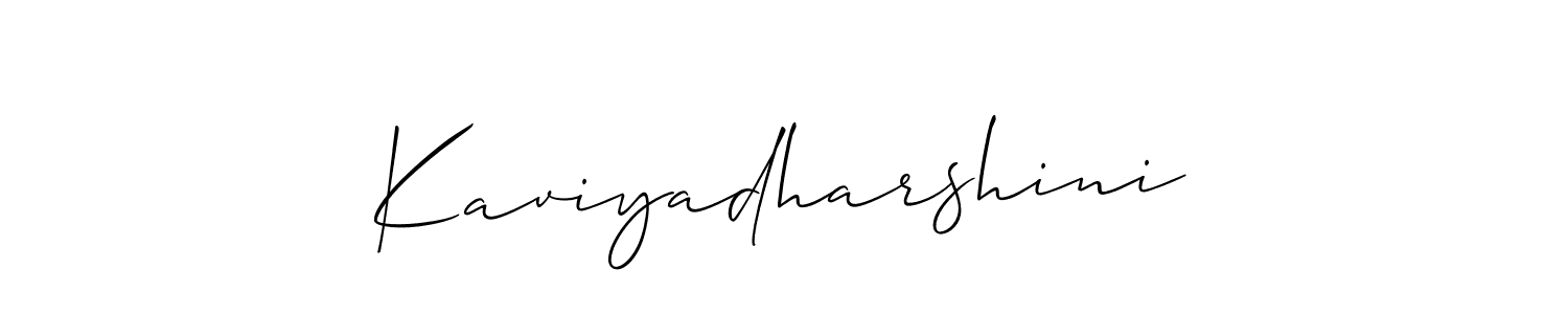 Best and Professional Signature Style for Kaviyadharshini. Allison_Script Best Signature Style Collection. Kaviyadharshini signature style 2 images and pictures png