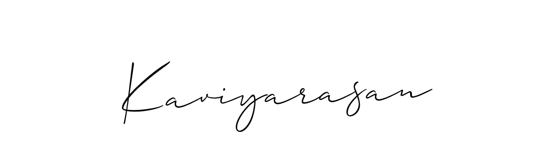 How to Draw Kaviyarasan signature style? Allison_Script is a latest design signature styles for name Kaviyarasan. Kaviyarasan signature style 2 images and pictures png