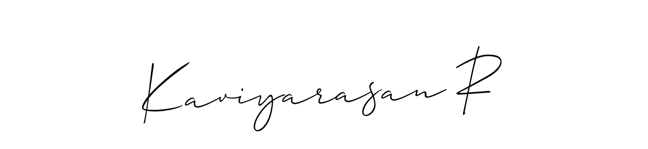 Here are the top 10 professional signature styles for the name Kaviyarasan R. These are the best autograph styles you can use for your name. Kaviyarasan R signature style 2 images and pictures png