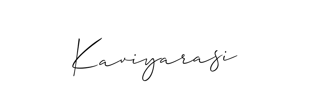 How to make Kaviyarasi signature? Allison_Script is a professional autograph style. Create handwritten signature for Kaviyarasi name. Kaviyarasi signature style 2 images and pictures png