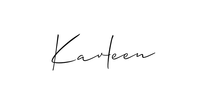 It looks lik you need a new signature style for name Kavleen. Design unique handwritten (Allison_Script) signature with our free signature maker in just a few clicks. Kavleen signature style 2 images and pictures png