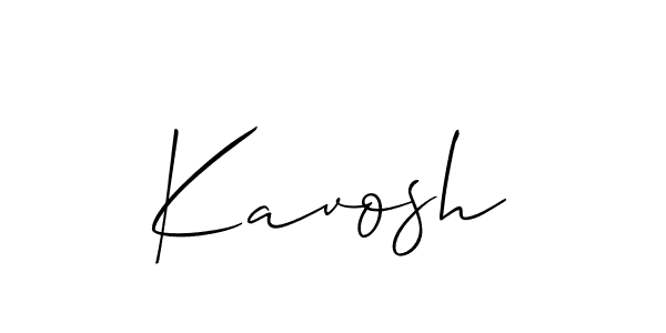 How to make Kavosh name signature. Use Allison_Script style for creating short signs online. This is the latest handwritten sign. Kavosh signature style 2 images and pictures png