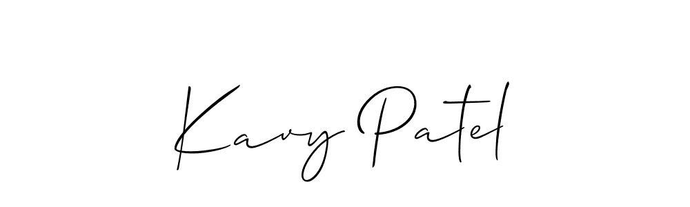 How to Draw Kavy Patel signature style? Allison_Script is a latest design signature styles for name Kavy Patel. Kavy Patel signature style 2 images and pictures png