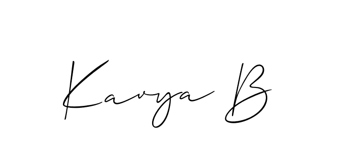 Once you've used our free online signature maker to create your best signature Allison_Script style, it's time to enjoy all of the benefits that Kavya B name signing documents. Kavya B signature style 2 images and pictures png