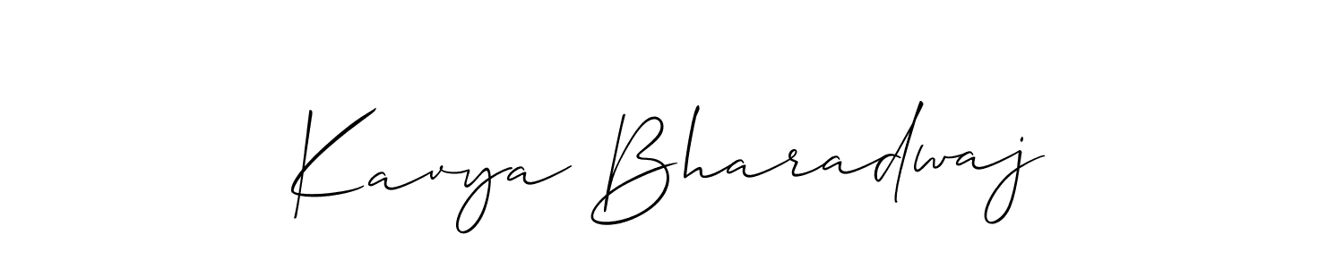 Similarly Allison_Script is the best handwritten signature design. Signature creator online .You can use it as an online autograph creator for name Kavya Bharadwaj. Kavya Bharadwaj signature style 2 images and pictures png