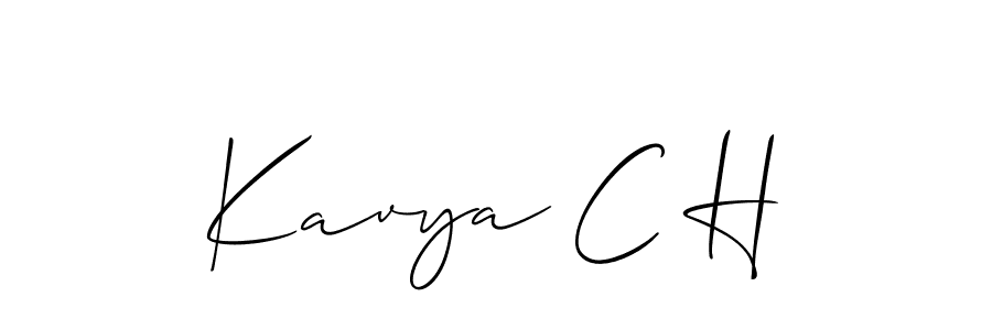 Make a beautiful signature design for name Kavya C H. Use this online signature maker to create a handwritten signature for free. Kavya C H signature style 2 images and pictures png